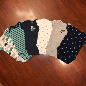 Carter Summer Onesies 💙🦖🚀🐠 0-3 Month